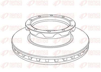 Brake Disc REMSA NCA1050.20