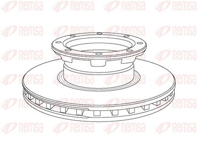 Brake Disc REMSA NCA1057.20
