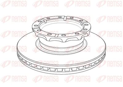 Brake Disc REMSA NCA1158.20