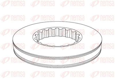 Brake Disc REMSA NCA1161.10