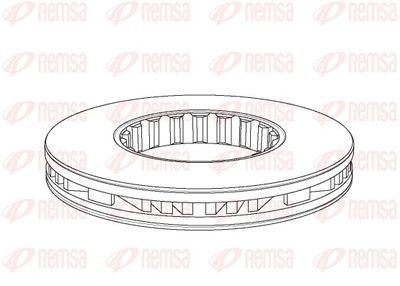 Brake Disc REMSA NCA1161.20