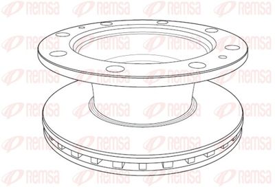 Brake Disc REMSA NCA1187.20