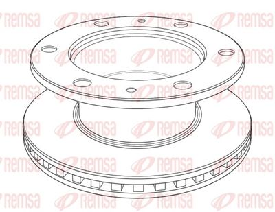Brake Disc REMSA NCA1220.20