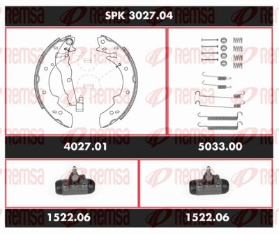 Brake Kit, drum brake REMSA SPK 3027.04