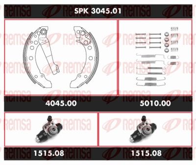 Brake Kit, drum brake REMSA SPK 3045.01
