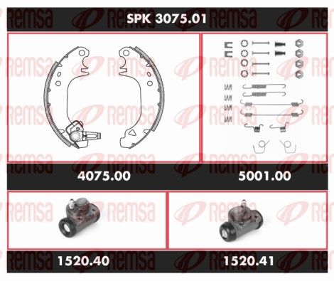REMSA SPK 3075.01 Brake Kit, drum brake