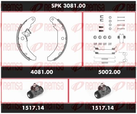 REMSA SPK 3081.00 Brake Kit, drum brake