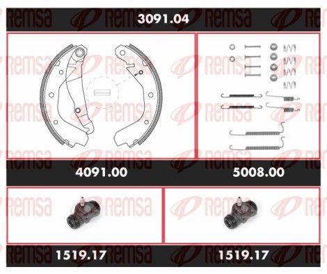 REMSA SPK 3091.04 Brake Kit, drum brake