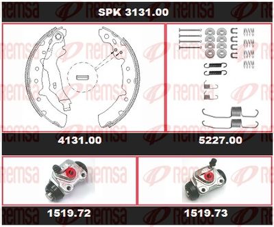 Brake Kit, drum brake REMSA SPK 3131.00