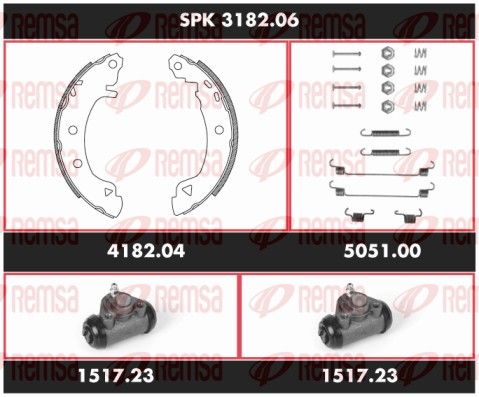 REMSA SPK 3182.06 Brake Kit, drum brake