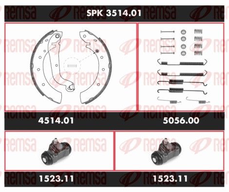 REMSA SPK 3514.01 Brake Kit, drum brake