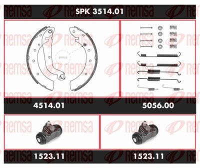 Brake Kit, drum brake REMSA SPK 3514.01