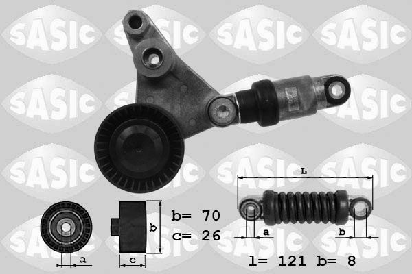 SASIC 1624022 Belt Tensioner, V-ribbed belt