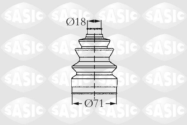 SASIC 2003418 Bellow Kit, drive shaft