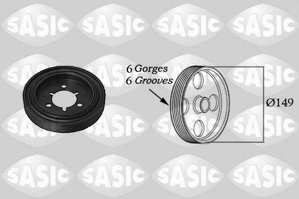 SASIC 2150015 Belt Pulley, crankshaft