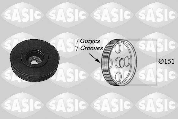 SASIC 2154017 Belt Pulley, crankshaft