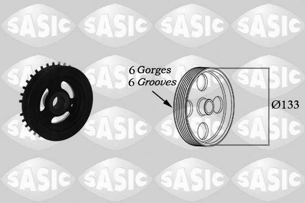 SASIC 2156040 Belt Pulley, crankshaft