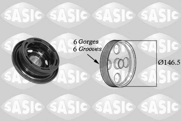 SASIC 2156067 Belt Pulley, crankshaft