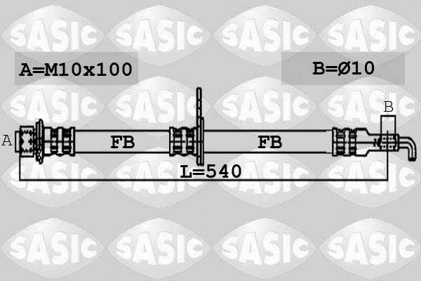 SASIC 6606185 Brake Hose