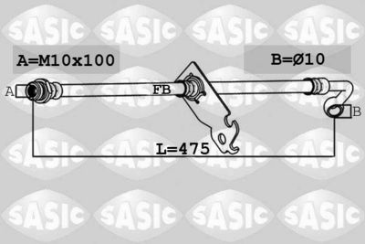 Brake Hose SASIC 6606205