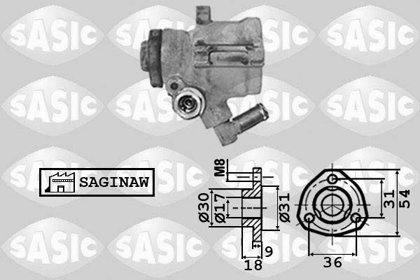 SASIC 7076008 Hydraulic Pump, steering