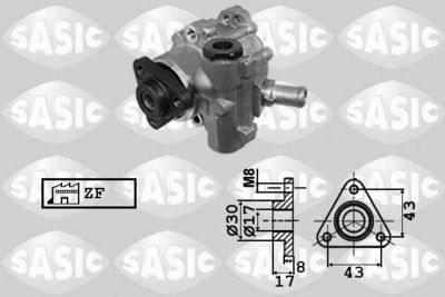 Hydraulic Pump, steering SASIC 7076078