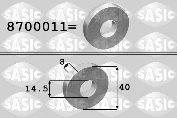 SASIC 8700011 Washer, crankshaft pulley