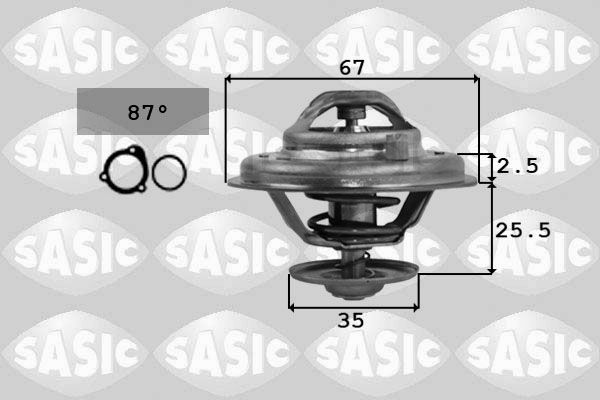 SASIC 9000167 Thermostat, coolant