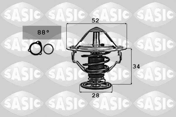 SASIC 9000714 Thermostat, coolant