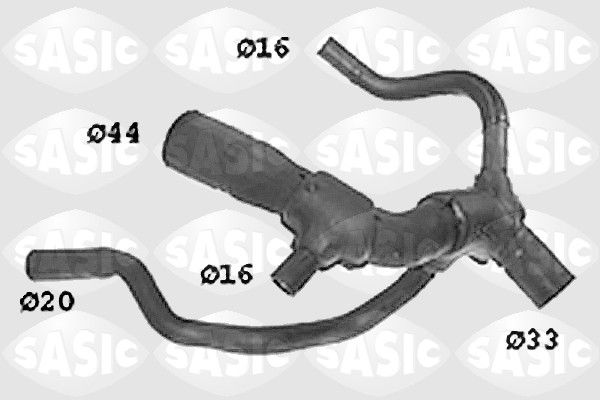 SASIC SWH6653 Radiator Hose