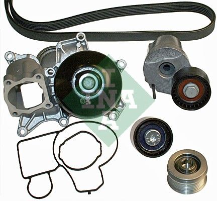 Schaeffler INA 529 0015 30 Water Pump + V-Ribbed Belt Kit