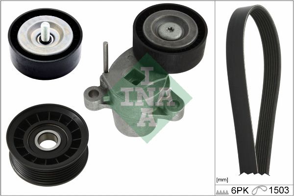 Schaeffler INA 529 0337 10 V-Ribbed Belt Set