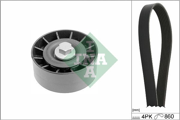 Schaeffler INA 529 0392 10 V-Ribbed Belt Set