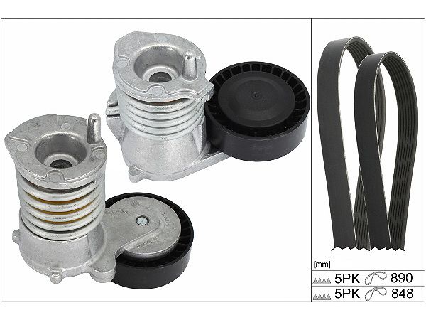 Schaeffler INA 529 0477 10 V-Ribbed Belt Set