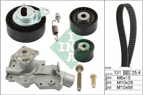 Schaeffler INA 530 0102 30 Water Pump & Timing Belt Kit