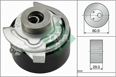 Tensioner Pulley, timing belt Schaeffler INA 531 0627 30