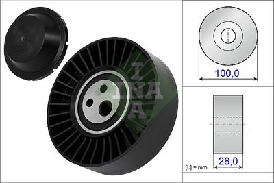 Tensioner Pulley, V-ribbed belt Schaeffler INA 531 0635 20