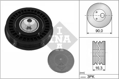 Tensioner Pulley, V-ribbed belt Schaeffler INA 531 1005 10
