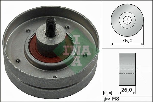 Schaeffler INA 532 0252 30 Deflection/Guide Pulley, V-ribbed belt