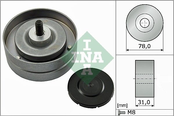 Schaeffler INA 532 0463 10 Deflection/Guide Pulley, V-ribbed belt