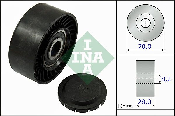 Schaeffler INA 532 0468 10 Deflection/Guide Pulley, V-ribbed belt