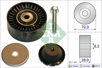 Deflection/Guide Pulley, V-ribbed belt Schaeffler INA 532 0600 10
