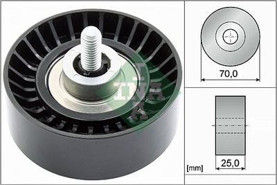 Deflection/Guide Pulley, V-ribbed belt Schaeffler INA 532 0655 10