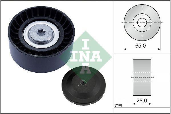 Schaeffler INA 532 0748 10 Deflection/Guide Pulley, V-ribbed belt