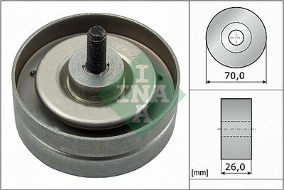 Deflection/Guide Pulley, V-ribbed belt Schaeffler INA 532 0789 10