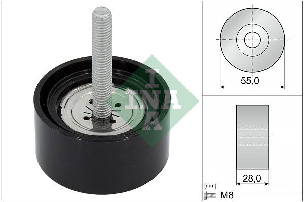 Schaeffler INA 532 0869 10 Deflection/Guide Pulley, V-ribbed belt