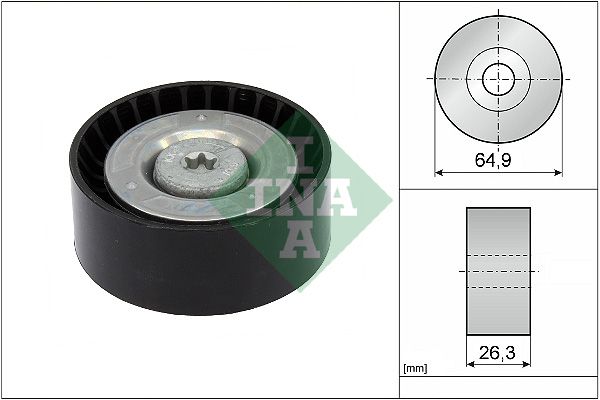 Schaeffler INA 532 0905 10 Deflection/Guide Pulley, V-ribbed belt