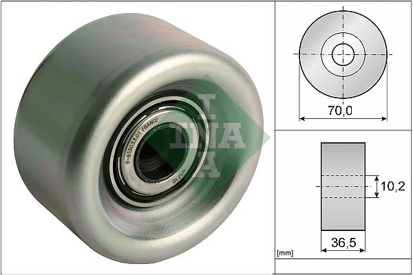 Schaeffler INA 532 0918 10 Deflection/Guide Pulley, V-ribbed belt
