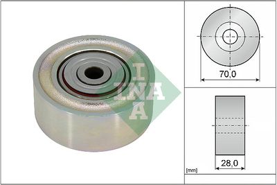 Deflection/Guide Pulley, V-ribbed belt Schaeffler INA 532 0934 10