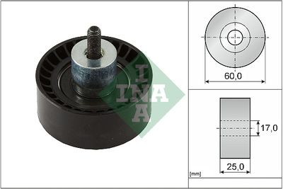 Deflection Pulley/Guide Pulley, timing belt Schaeffler INA 532 0997 10